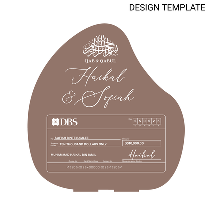 Hantran Mahar Cheque Display - Ondra