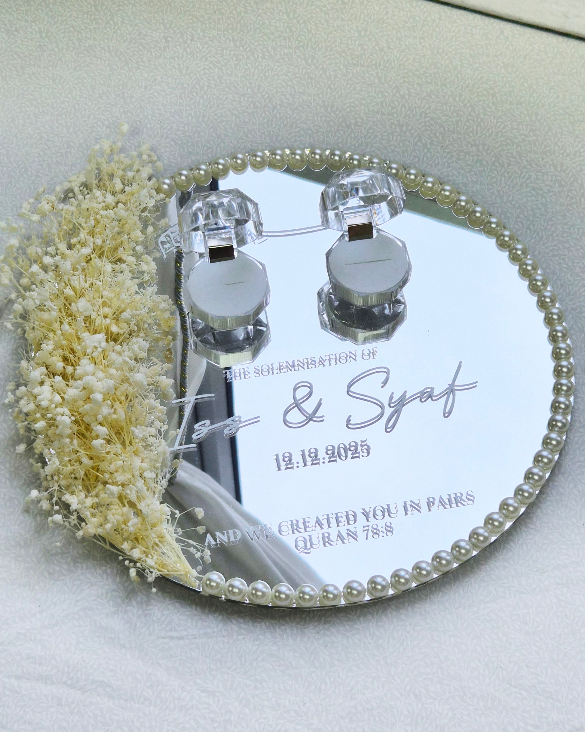 Personalized Ring Tray Nikah Wedding Singapore