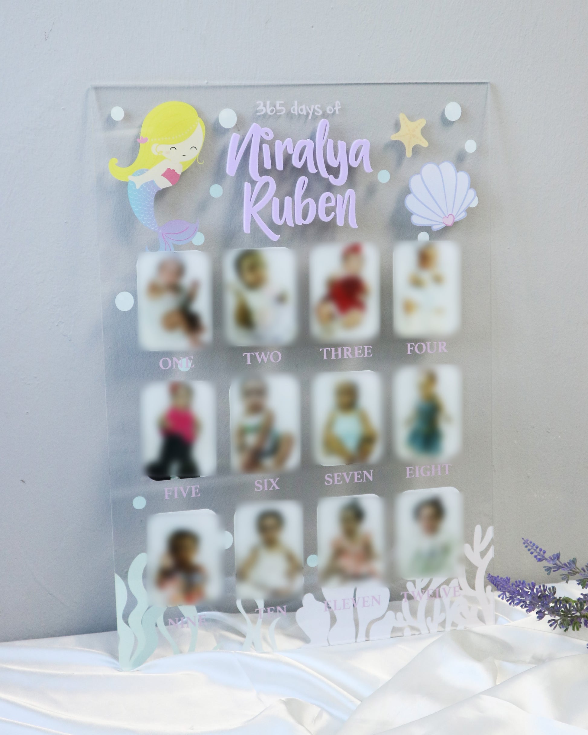 One Year Old Celebration Milestone Board