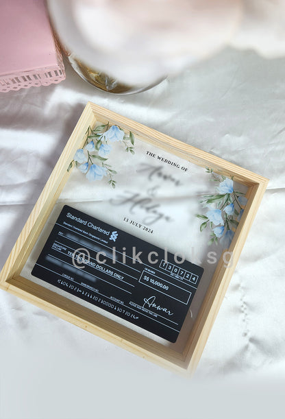 Personalized Mock Cheque Display 3D Cheque - Heather