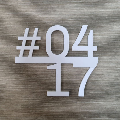 Unit Number Sign - Robust I