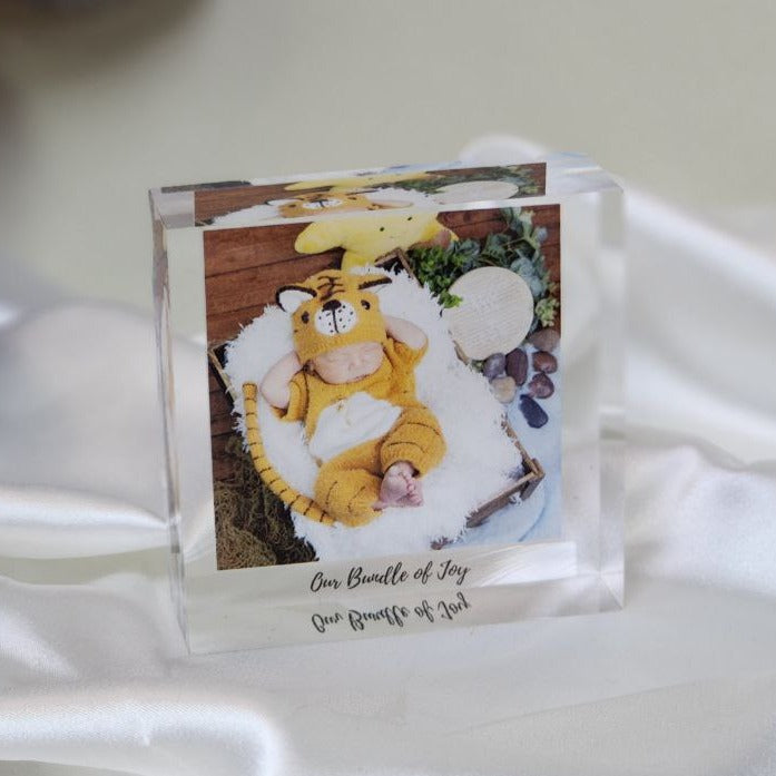 Personalized Acrylic Photo Block - 120 x 120mm