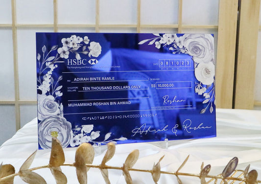 Mock Cheque Hantaran - Azalea