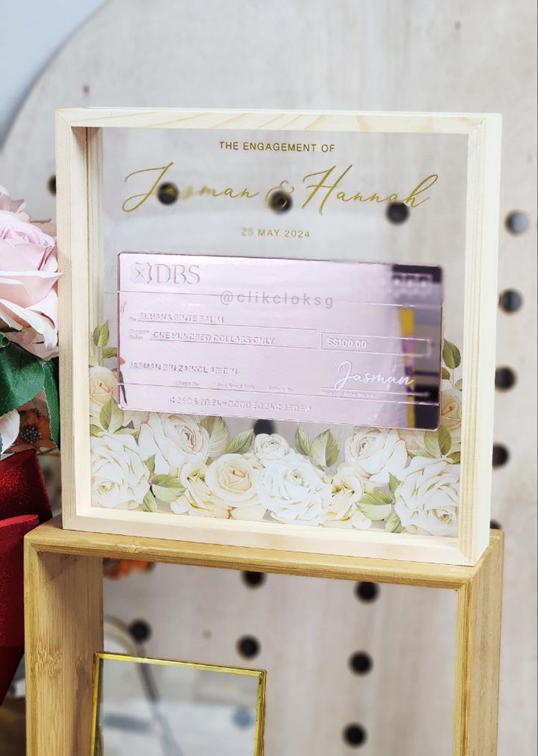 Mock Cheque Hantaran Mahar - Heather