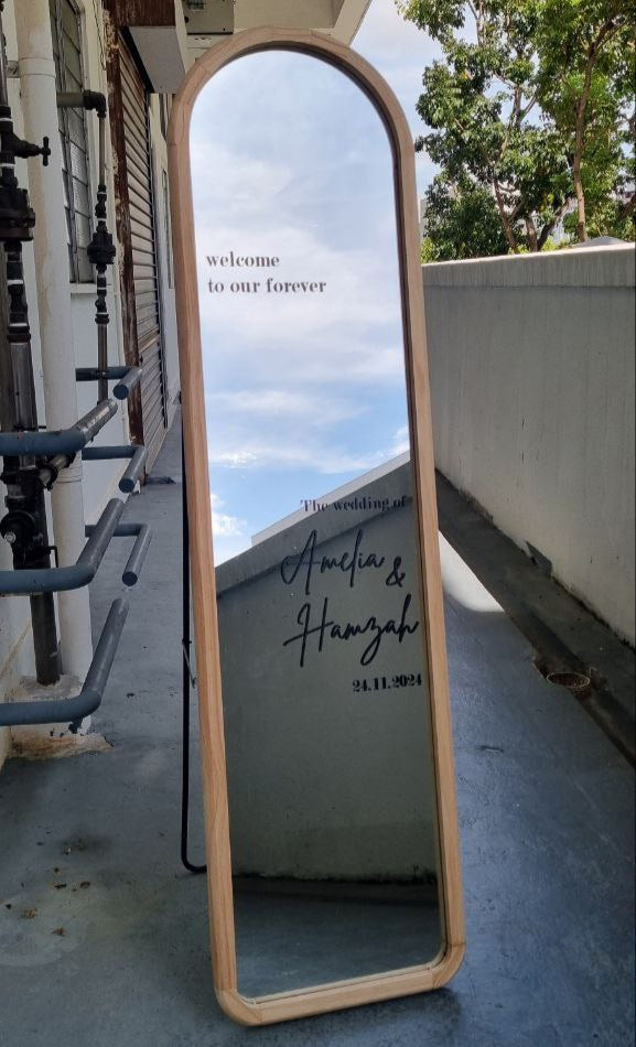 Rental - ADOHI Arch Standing Mirror Signage