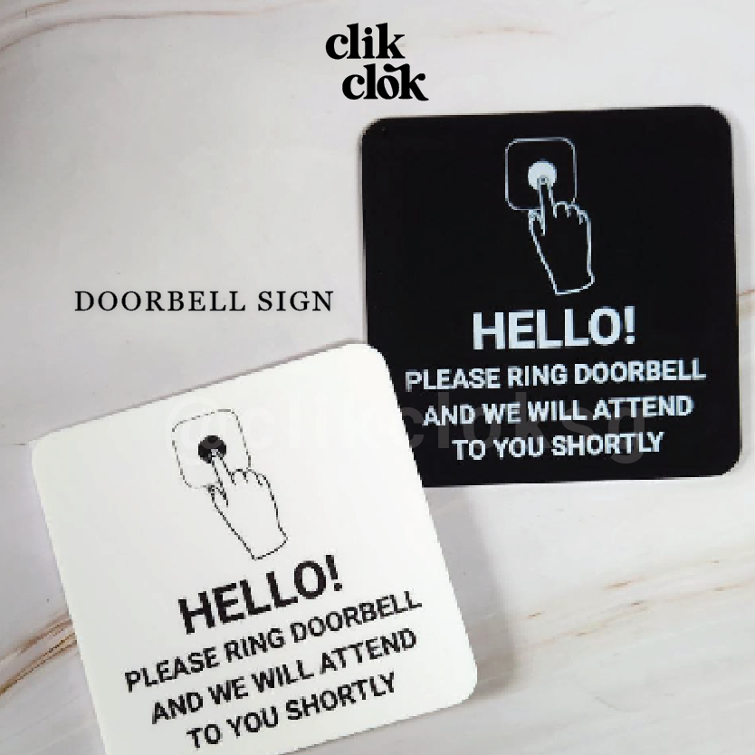 Door Bell Sign