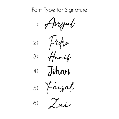 Mock Cheque Hantaran - Matt Black