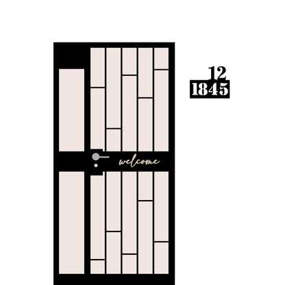 Custom unit number sign for your home bto singapore flat gate door