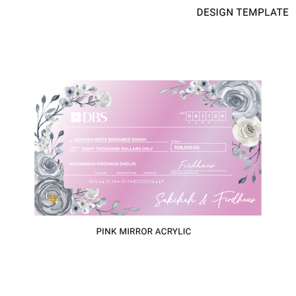 Mock Cheque Hantaran - Azalea