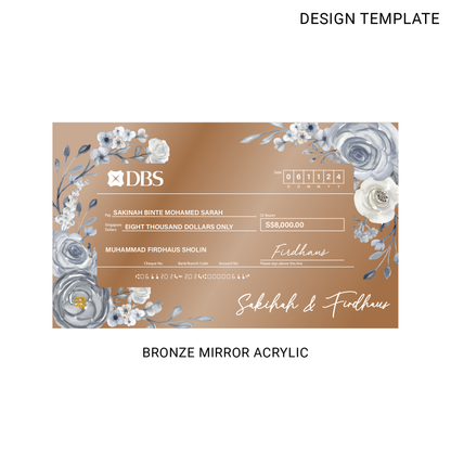 Mock Cheque Hantaran - Azalea