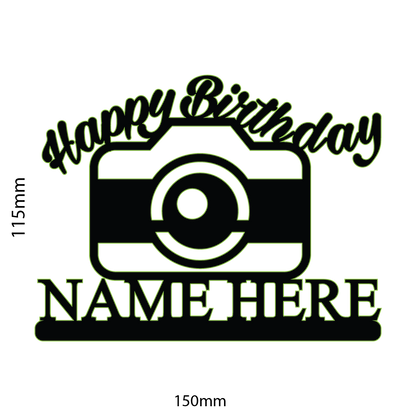 Camera Photography Cake Topper - Clik Clok
