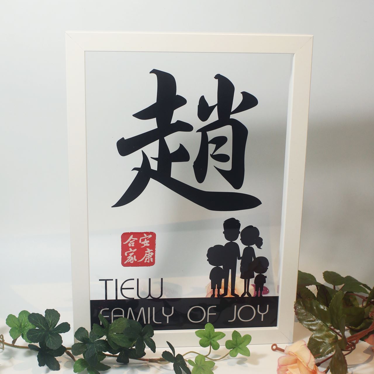 Custom Surname Frame Art - Clik Clok