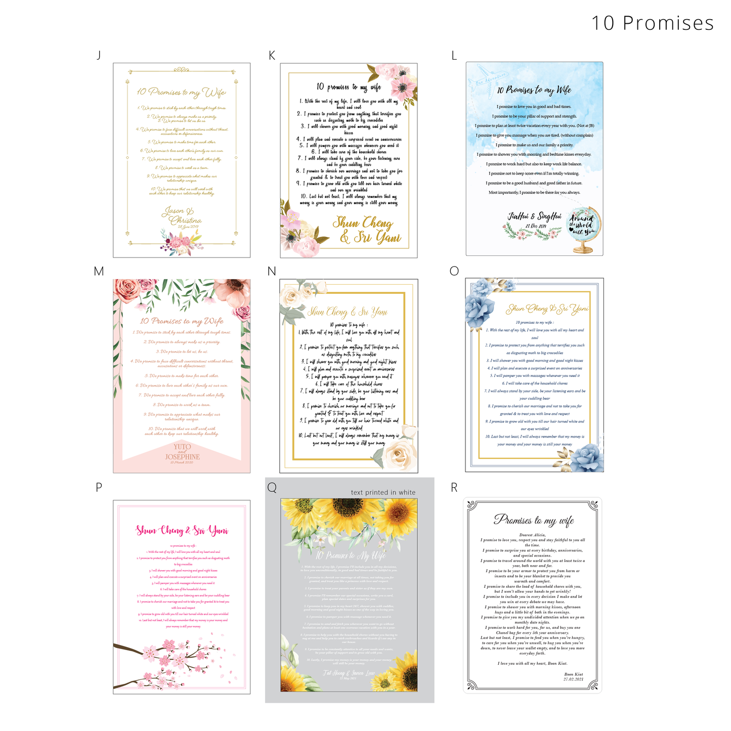 10 Promises Board - Clik Clok