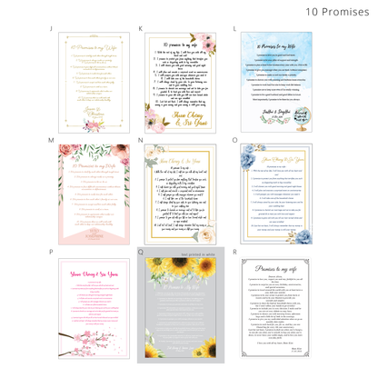 10 Promises Board - Clik Clok