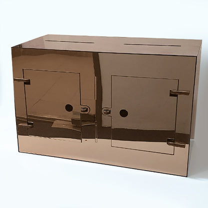 Classy Mirror Finish Double Compartment Wedding Box - Clik Clok