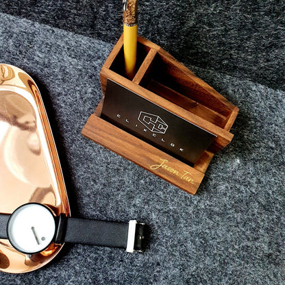 2in1 Business Card Holder - Clik Clok