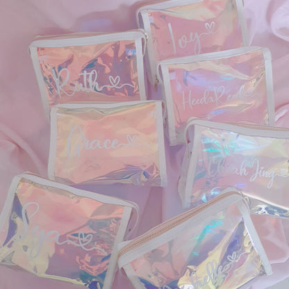 Travel/  Make up Pouch Iridescent