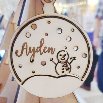 Christmas Bauble Ornament - Wood Baubles (12 designs)