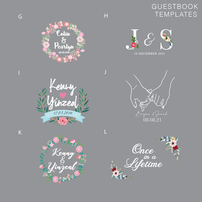 Wedding Guestbook - Classic Acrylic Guestbook Booktype