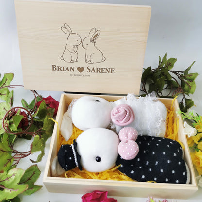 26 x 19cm Wooden Engraved Personalized Gift Box - Clik Clok