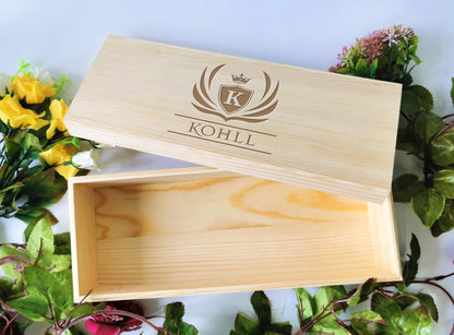 32 x 12.5cm Wooden Gift Box - Clik Clok