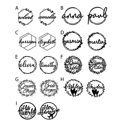 Round Chair Sign (Wooden) - Clik Clok