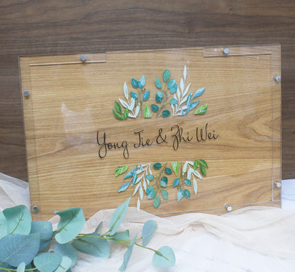 Wedding Guestbook - A4 Heart drop Guestbook