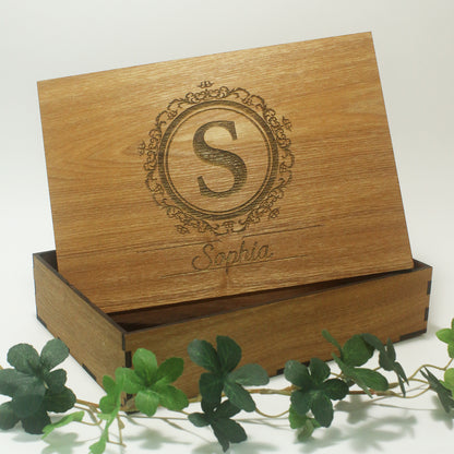 Wooden Keepsake Box Ash - Clik Clok