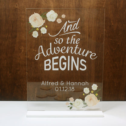 Mini Acrylic Signage Table Display A5 - Clik Clok