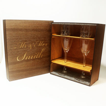 Custom Champagne Glass - Clik Clok