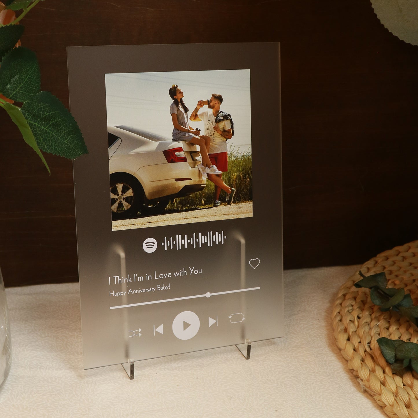 Spotify Playlist Acrylic Card