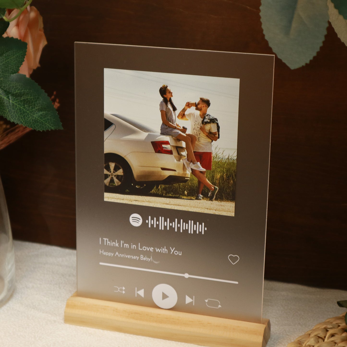 Spotify Playlist Acrylic Card