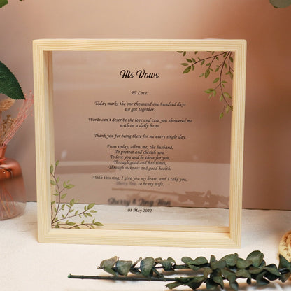 Vow Boards in Frame - Clik Clok