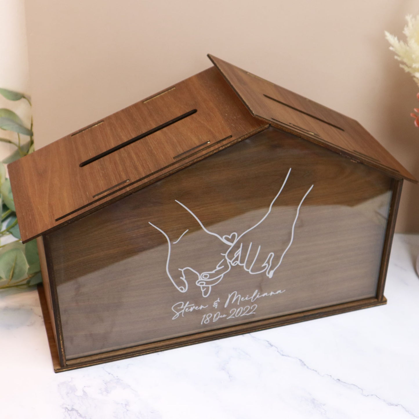 Wedding Angbao Box - House of Love Heartdrop
