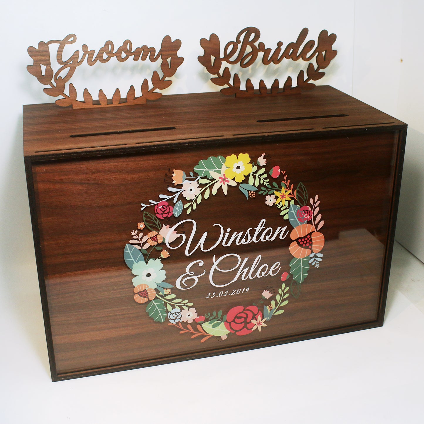 Wedding Angbao Box Dual Compartment - Clik Clok