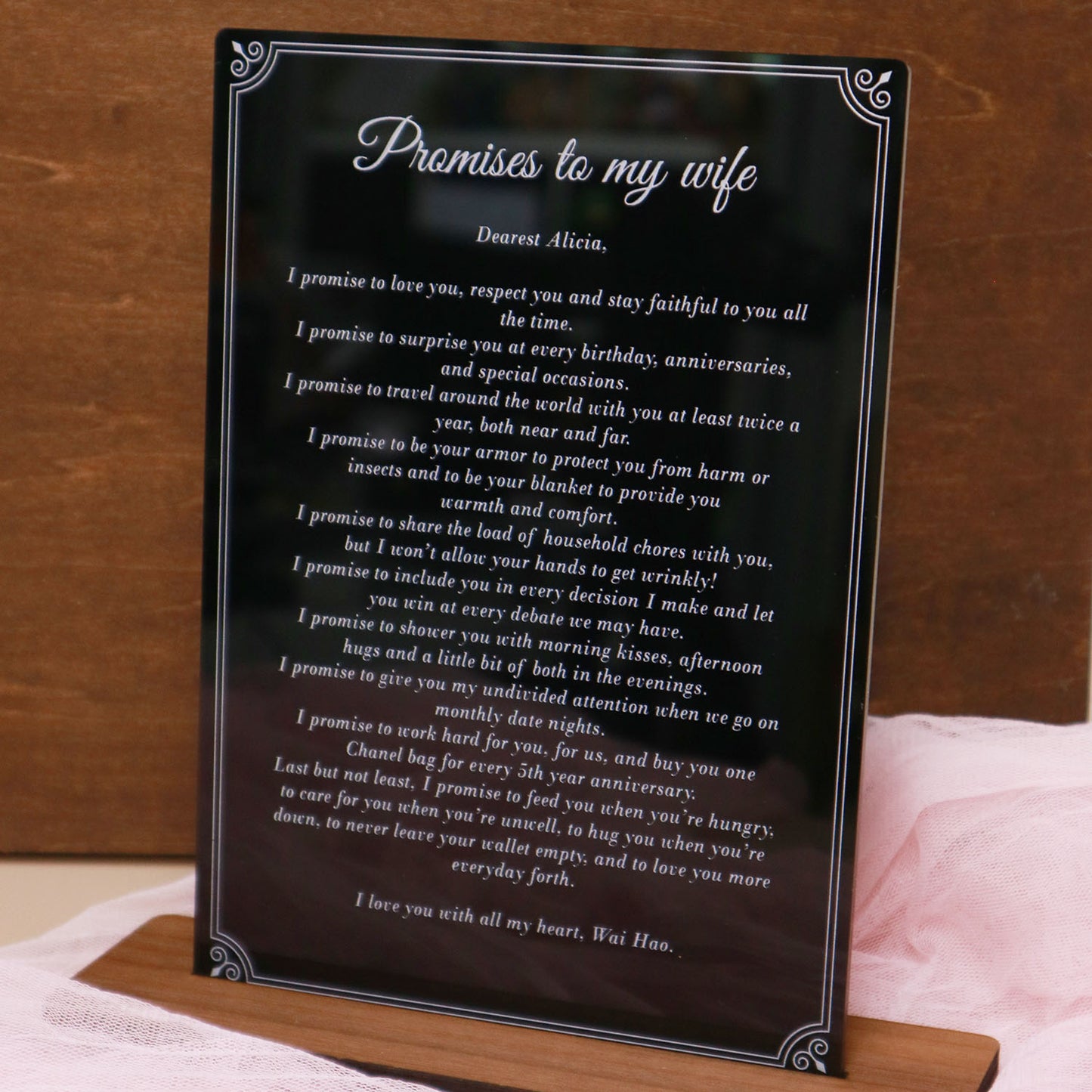 10 Promises Board - Clik Clok