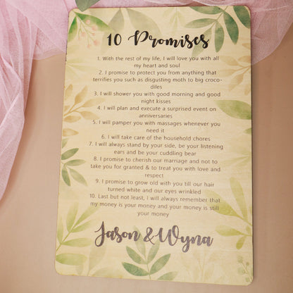 10 Promises Board - Clik Clok