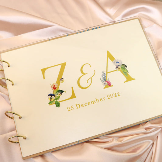 Wedding Guestbook - Classic Clear Acrylic Guestbook Booktype