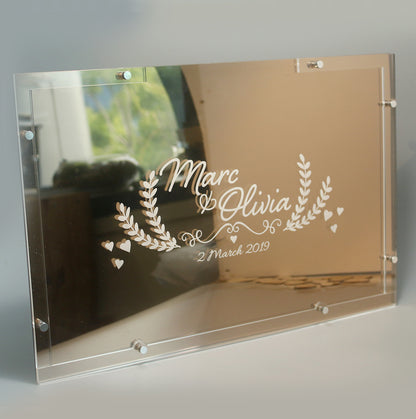 Wedding Guestbook - A4 Heart drop Guestbook