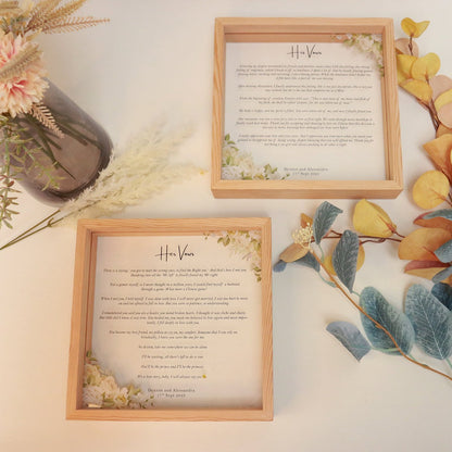Vow Boards in Frame - Clik Clok
