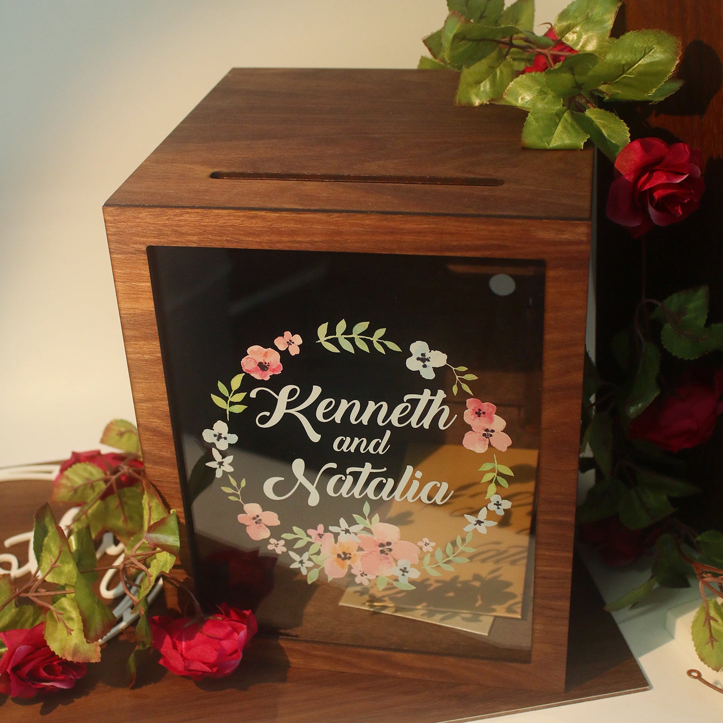 Wedding Angbao Money Box with Window - Clik Clok