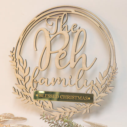 Christmas Decor - Country Style Family Signage
