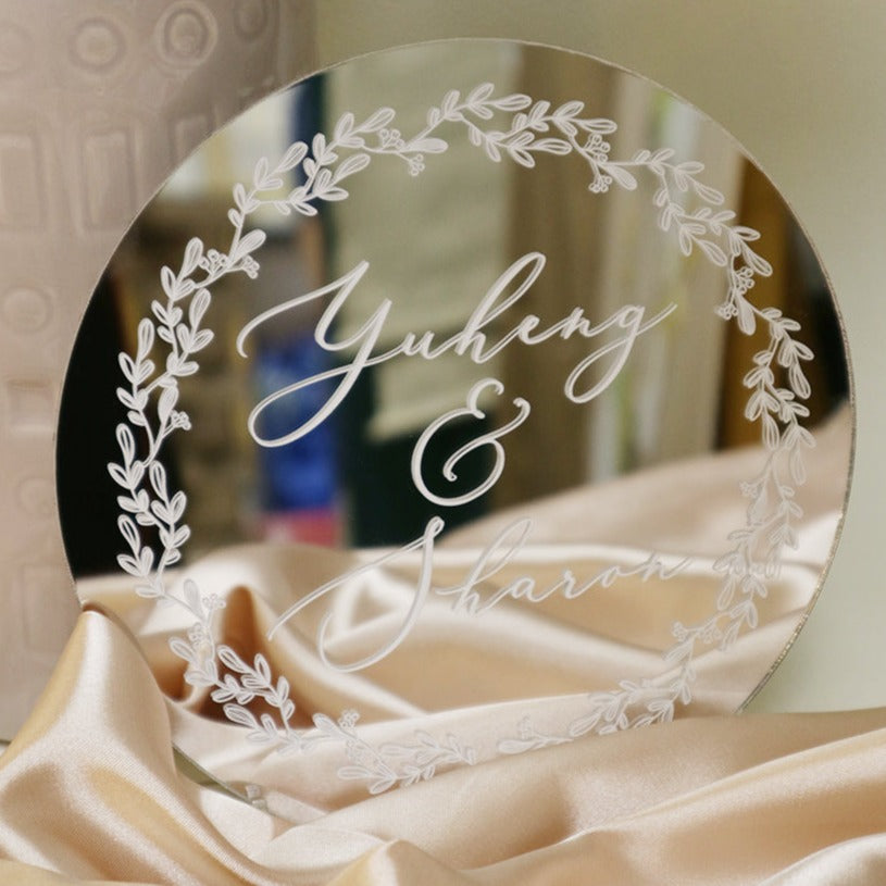 Welcome Wedding Sign - Round Sign UV Printed