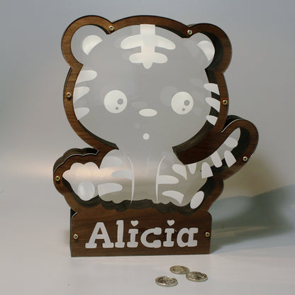 Curious Tiger Coin Money Bank - Clik Clok