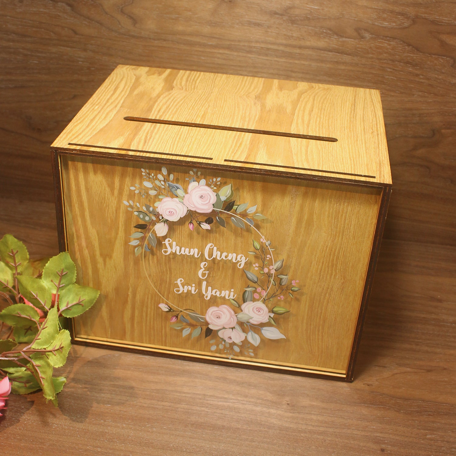 Wedding Heartdrop Angbao Box Landscape - Clik Clok