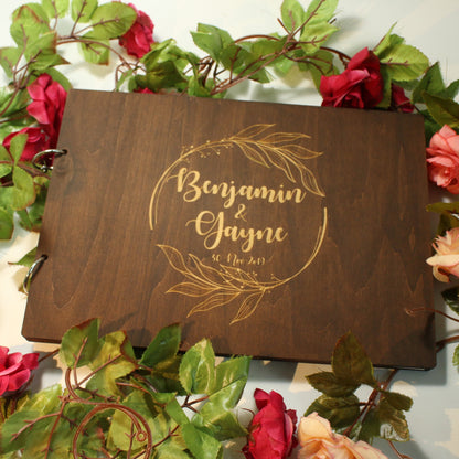 customized wedding guest book