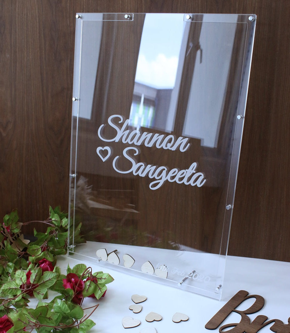 Wedding Guestbook  - A2 Heartdrop Guestbook