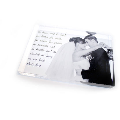 Acrylic Photo Block  9 x 6in - Clik Clok
