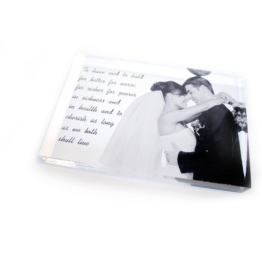 Acrylic Photo Block  9 x 6in - Clik Clok
