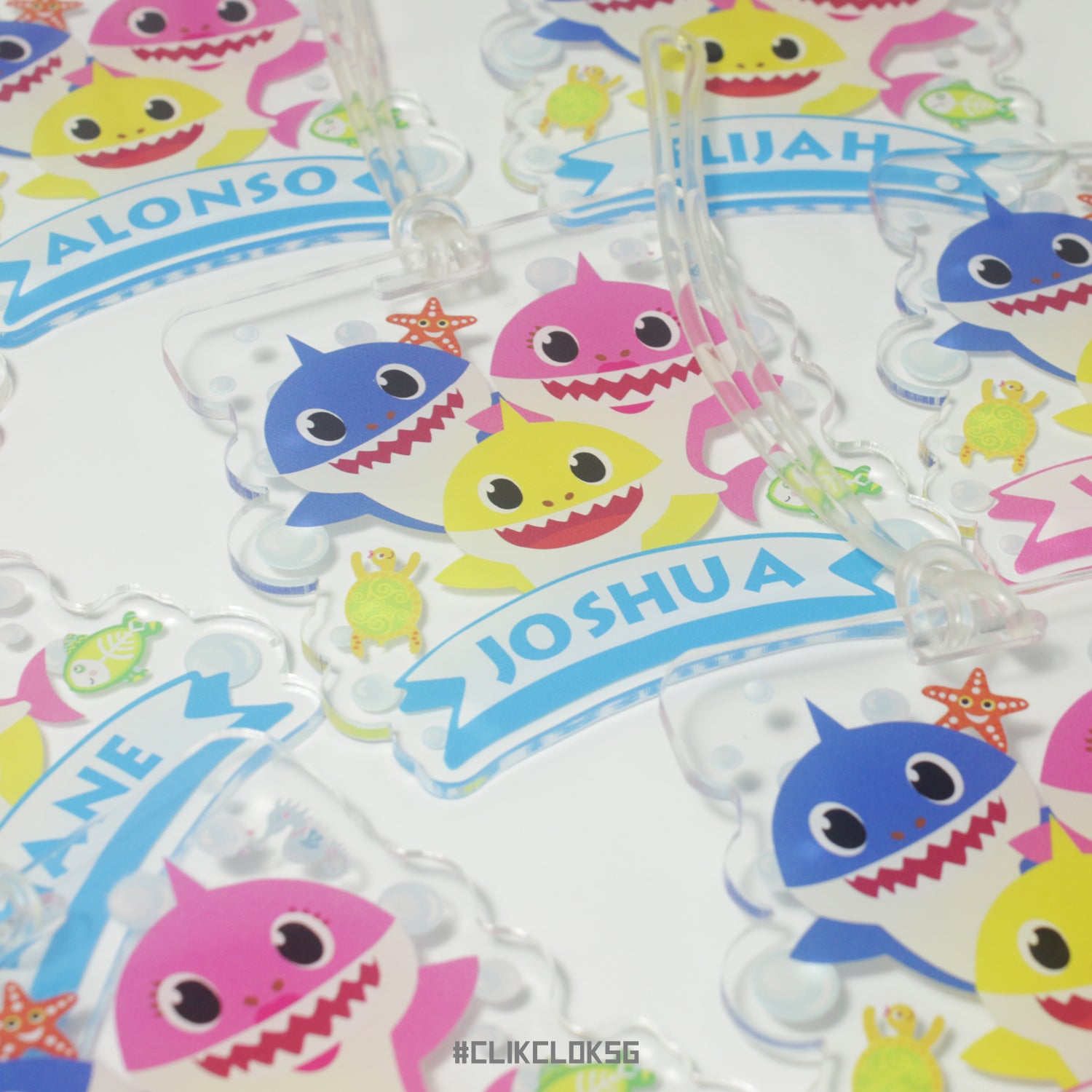 Custom Acrylic Tags - Clik Clok